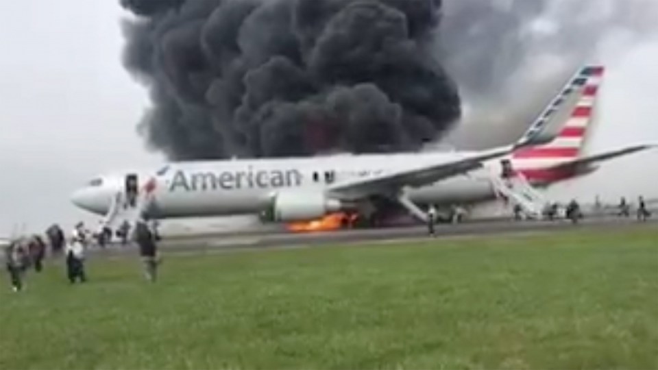 Boeing 767 O'Hare fire