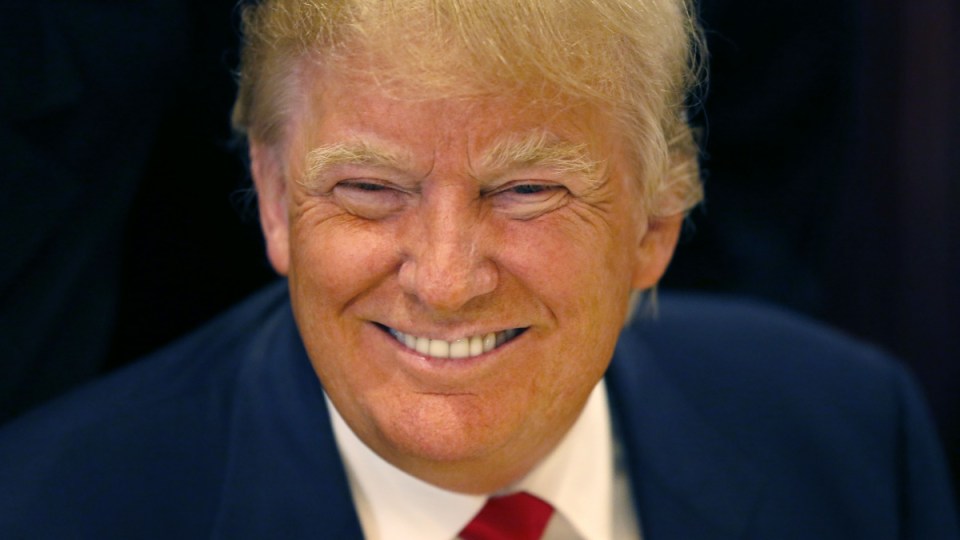 donald trump smile