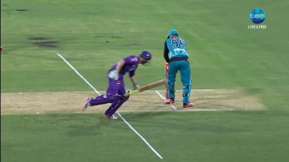 Big Bash George Bailey run out