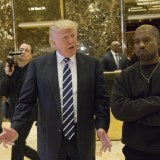 Kanye West meets Donald Trump