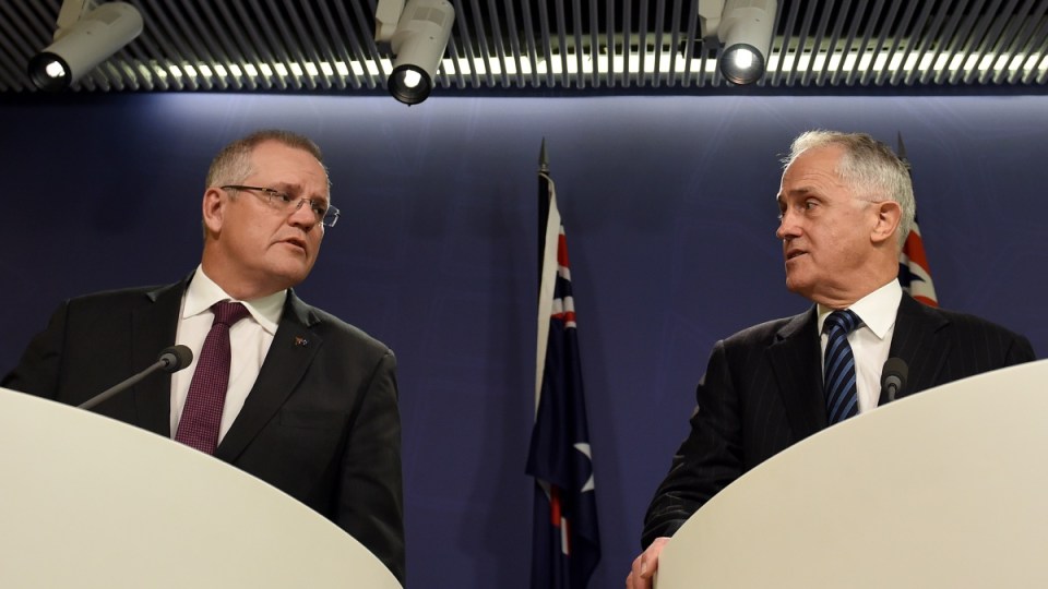 Scott Morrison and Malcolm Turnbull