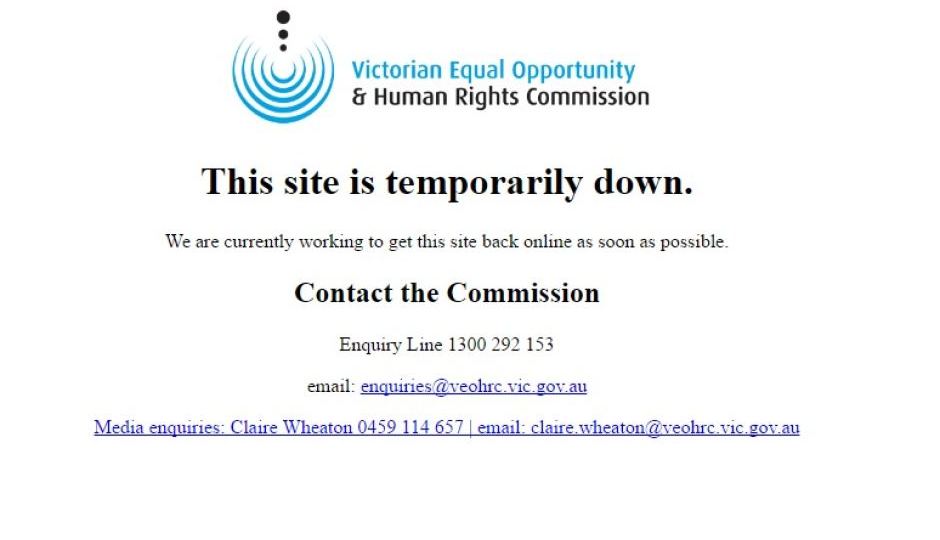 VEOHRC site hacked