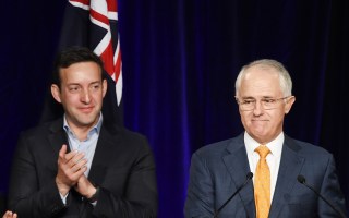 Malcolm Turnbull and James Brown