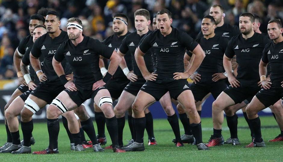 All Blacks doing the haka