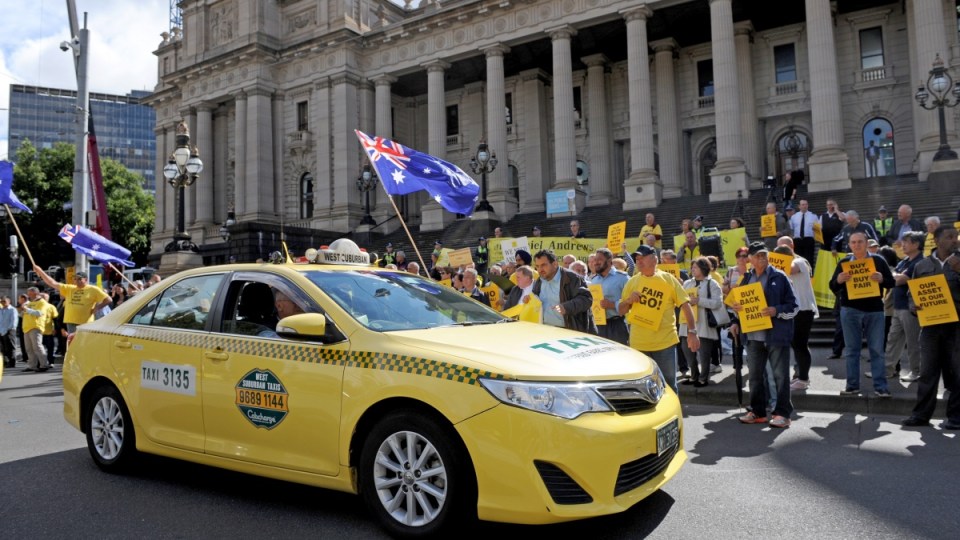 Melbourne taxi protest