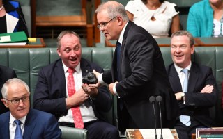 scott morrison barnaby joyce coal