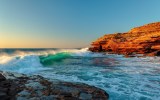 Kalbarri waves Western Australia coast