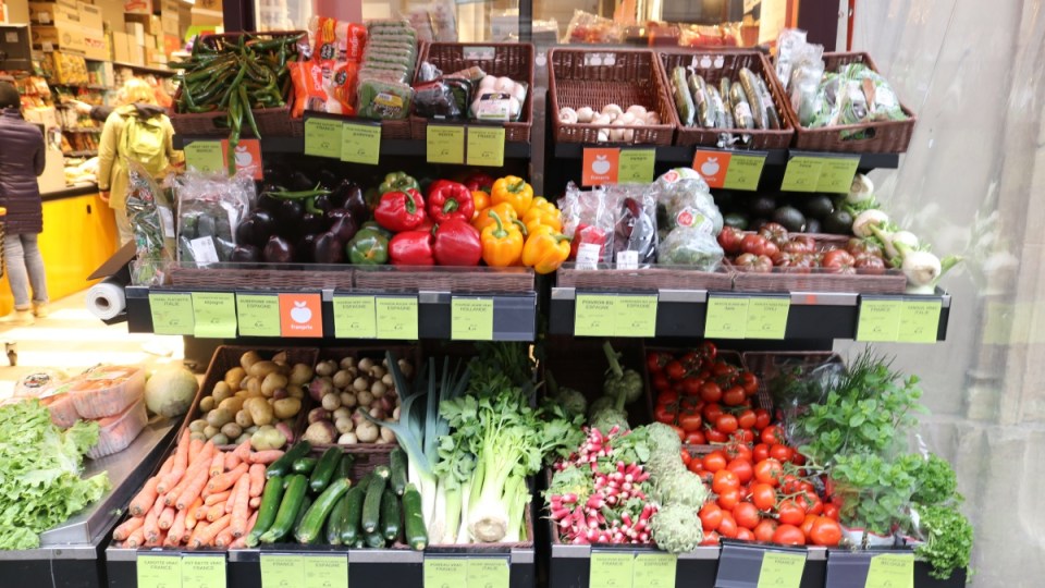 Fresh or frozen vegetables