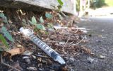 Used syringes in Richmond streets.