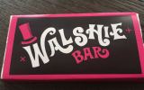 Walshie Bar chocolate invitation front