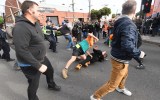 Violence broke out in Melbourne on Monday night ahead of an event for Milo Yiannopolous.