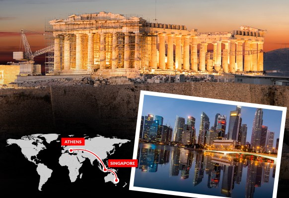 Singapore-Athens-travel