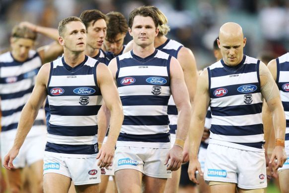 Joel Selwood, Patrick Dangerfield and Gary Ablett