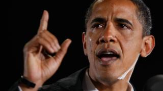 Barack Obama began crying after speaking about his grandmother at a rally in 2008.