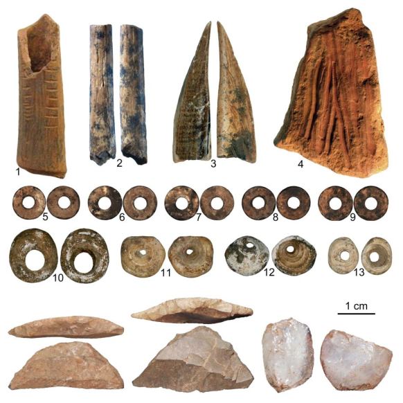 Mint condition artefacts found in the Panga ya Saidi cave