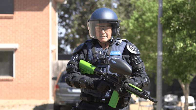victoria police non-lethal crowd control weapons