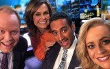 Carrie Bickmore with The Project hosts