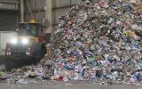 Recycling piles up in an Adelaide facility.