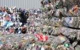 Rubbish awaits recycling at an Adelaide plant.