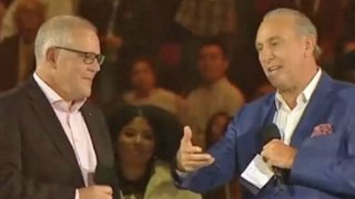 Brian Houston and Scott Morrison