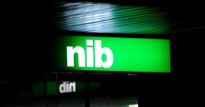 A photo from outside an NIB branded building.