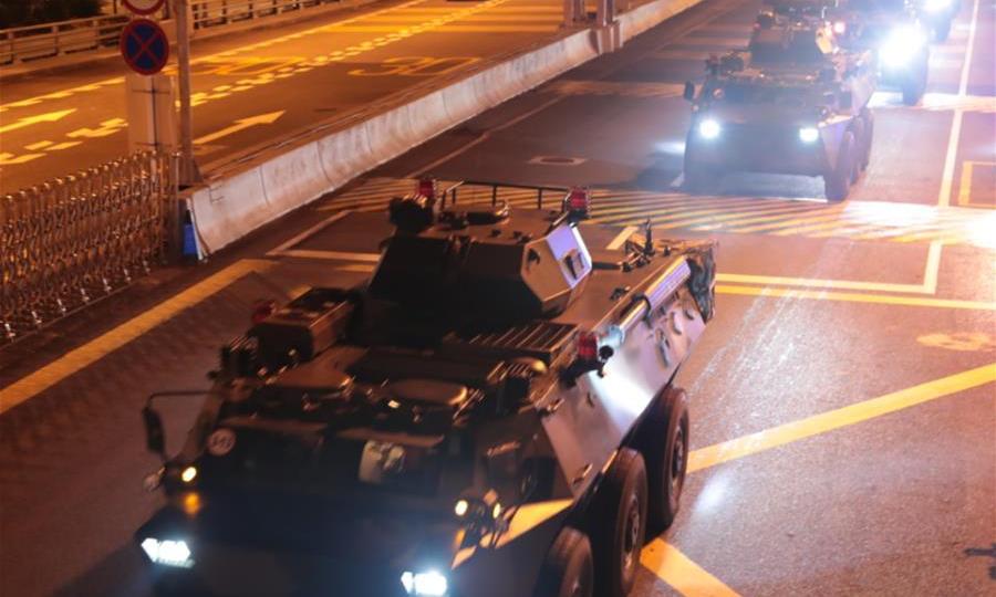 china troops hong kong