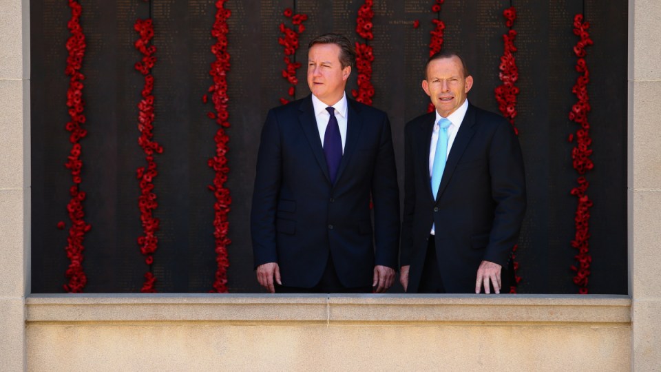 tony abbott war memorial