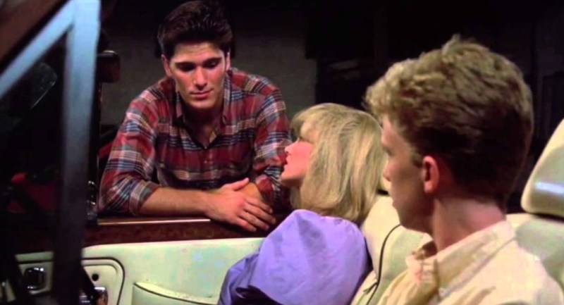 Anthony Michael Hall, Michael Schoeffling, and Haviland Morris in Sixteen Candles (1984).