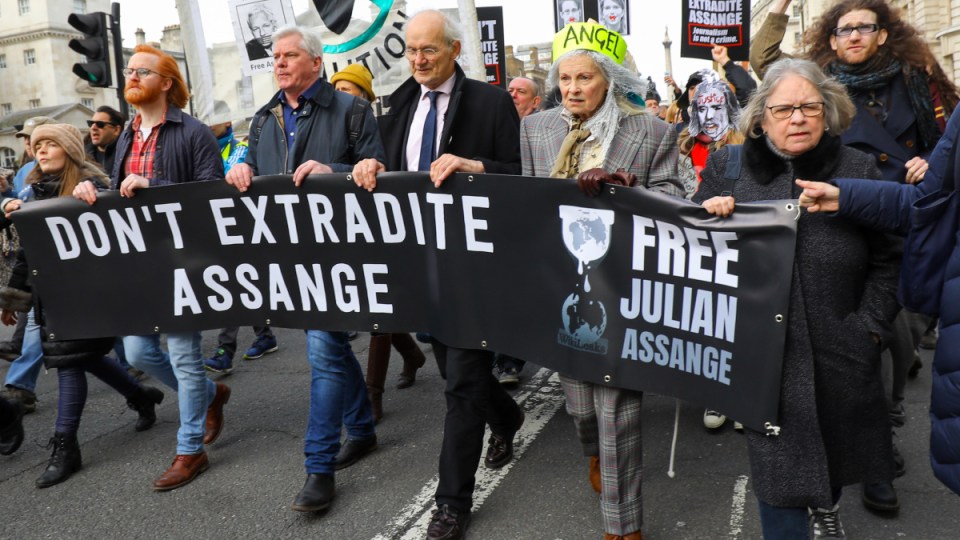 Assange protest