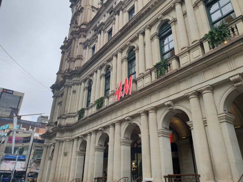 H&M in Melbourne's Bourke Street Mall.