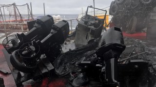 antarctic supply ship fire