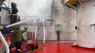 antarctic supply ship fire