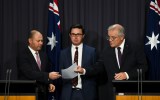Josh Frydenberg, David Littleproud and Scott Morrison