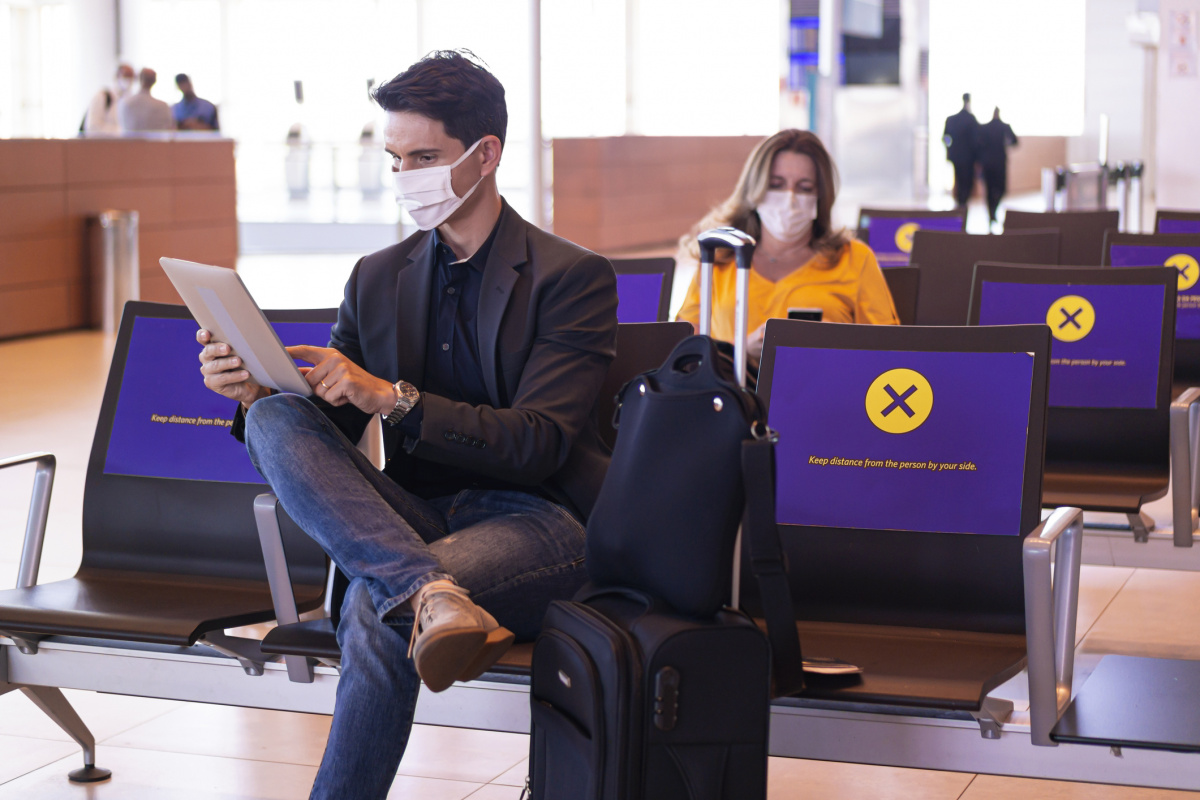 Trader checking his stocks