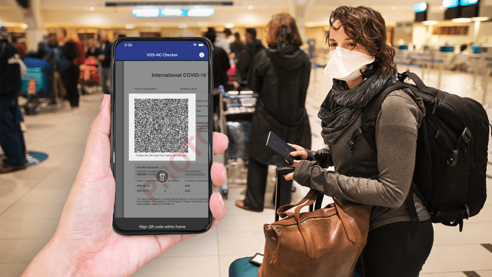 vaccine Australia's VDS-NC Checker app will scan vaccine passports.