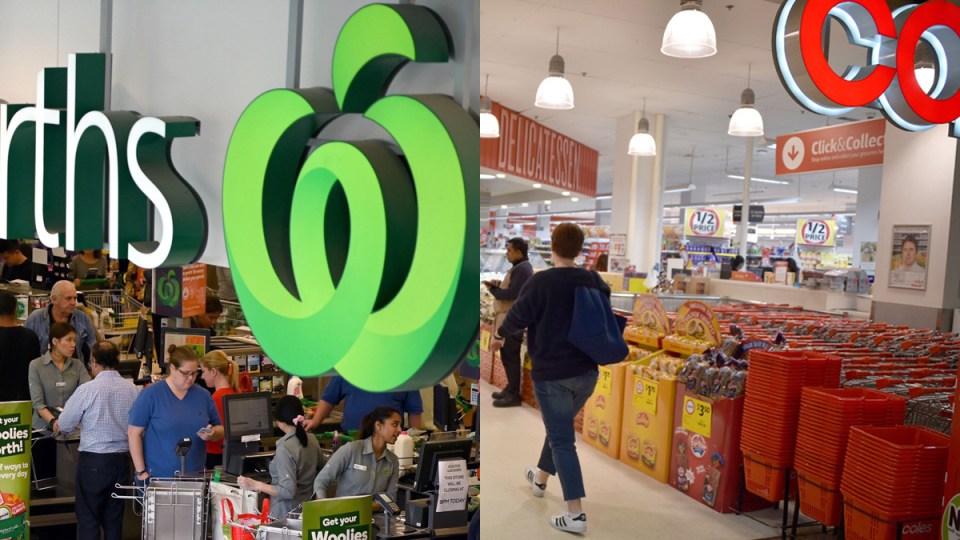 Coles Woolies supermarkets
