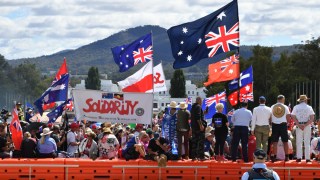 vaccine protest canberra