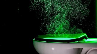 toilets spew aerosol plumes