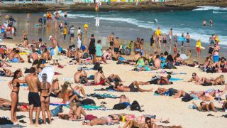 Pictured is Bondi Beach, which will be busy thanks to the upcoming hot weather