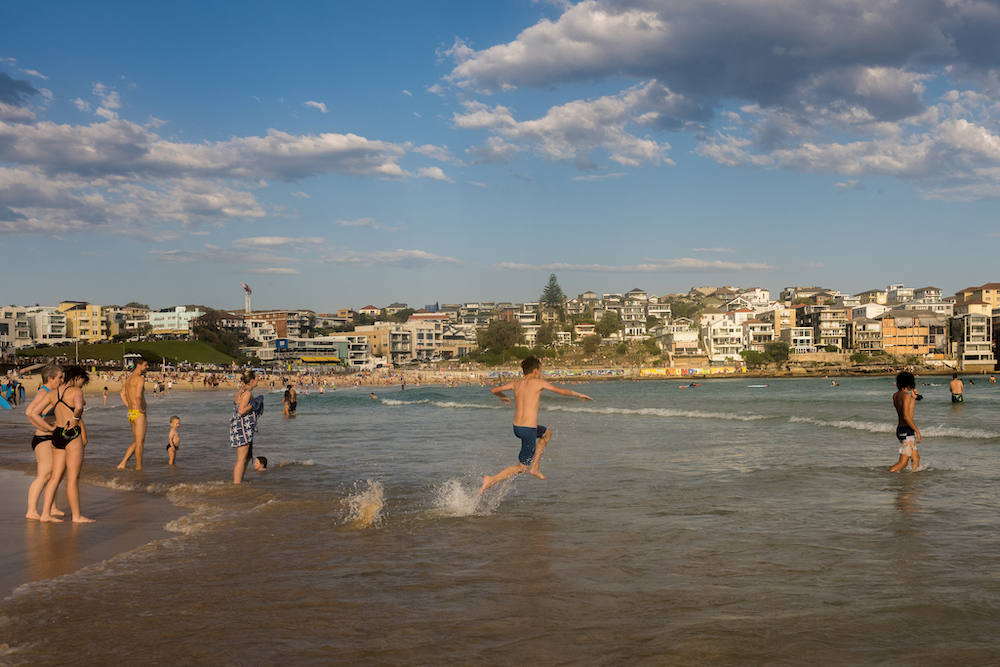 Pictured is a beach in Sydney