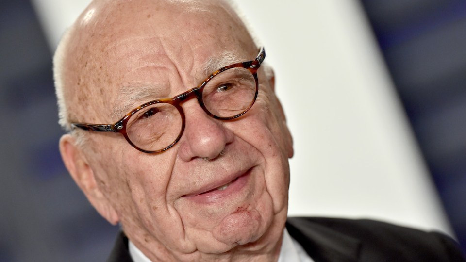 Pictured is Rupert Murdoch