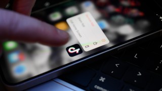 Pictured is the TikTok app