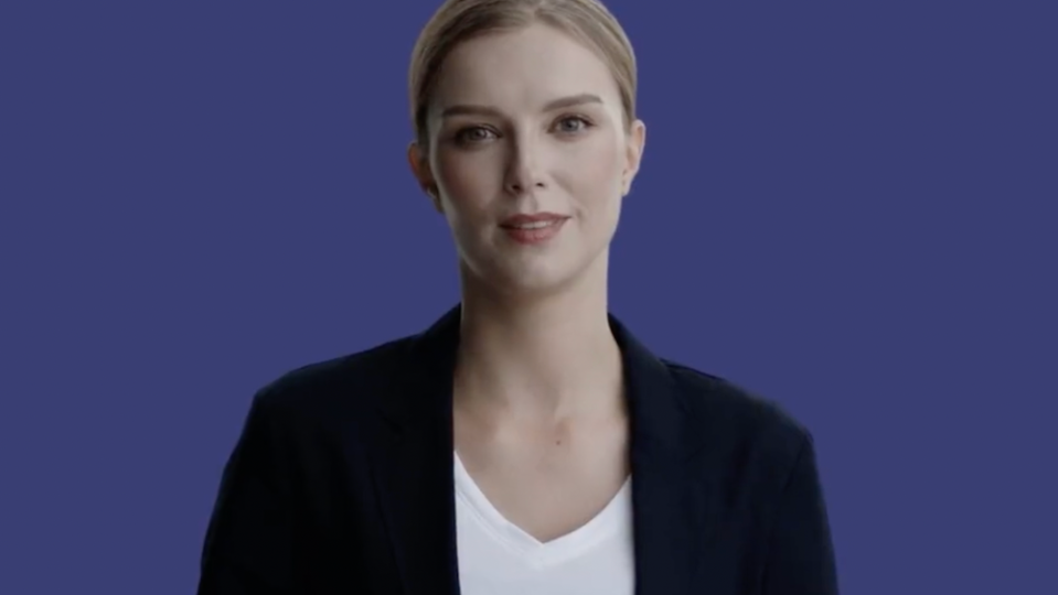 Pictured is AI generated newsreader, Fedha