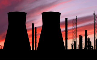 nuclear power sunset