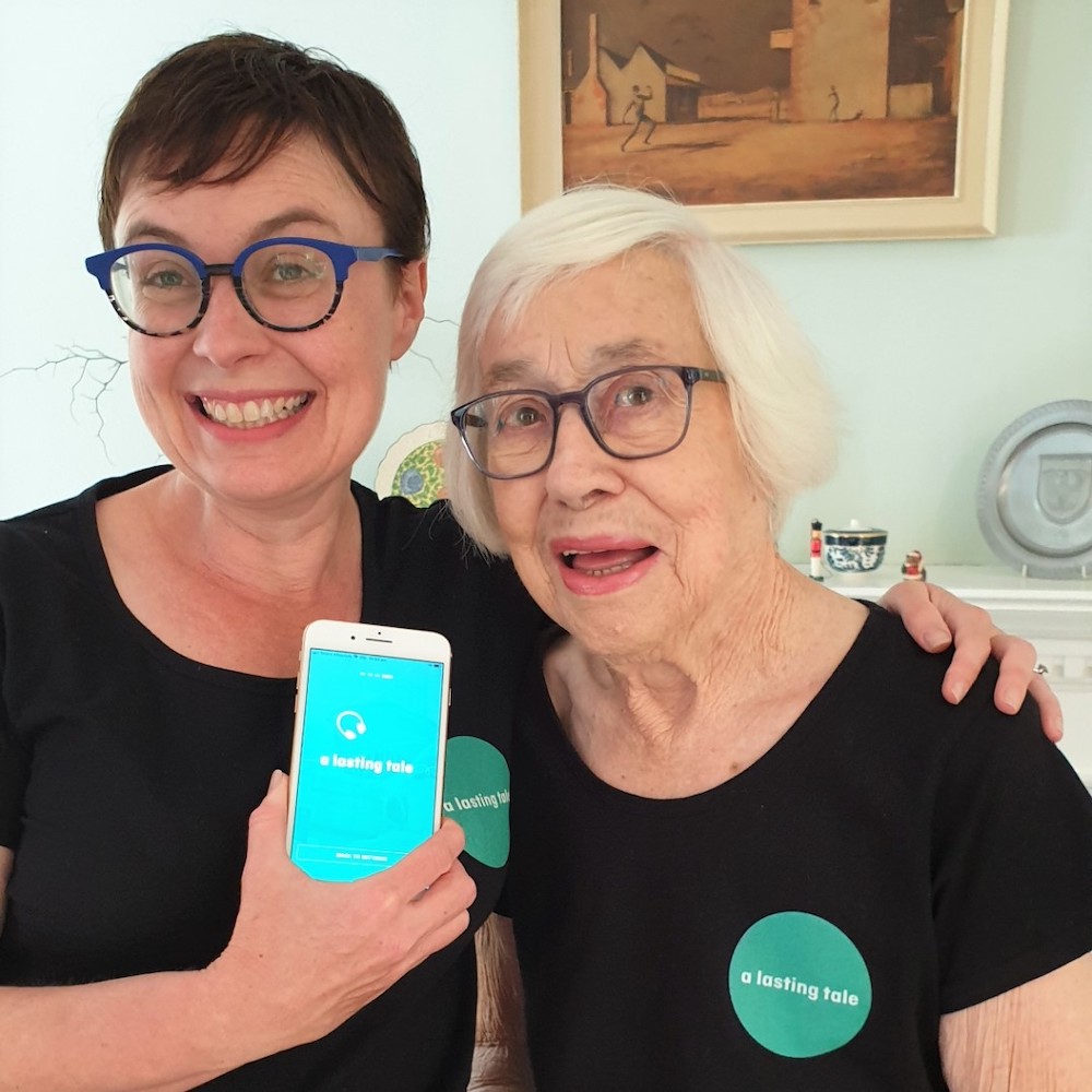 pictured is a lasting tale founder Dimity Brassil and her mother Anne