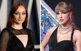 pictured is Sophie Turner and Taylor Swift
