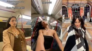 pictured is Sabrina Bahsoon, who is also known as Tube Girl