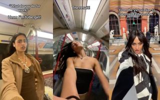 pictured is Sabrina Bahsoon, who is also known as Tube Girl