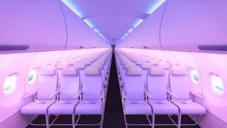 PICTURED IS THE new overhead lockers for carry on luggage