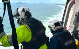 man helicopter missing port stephens